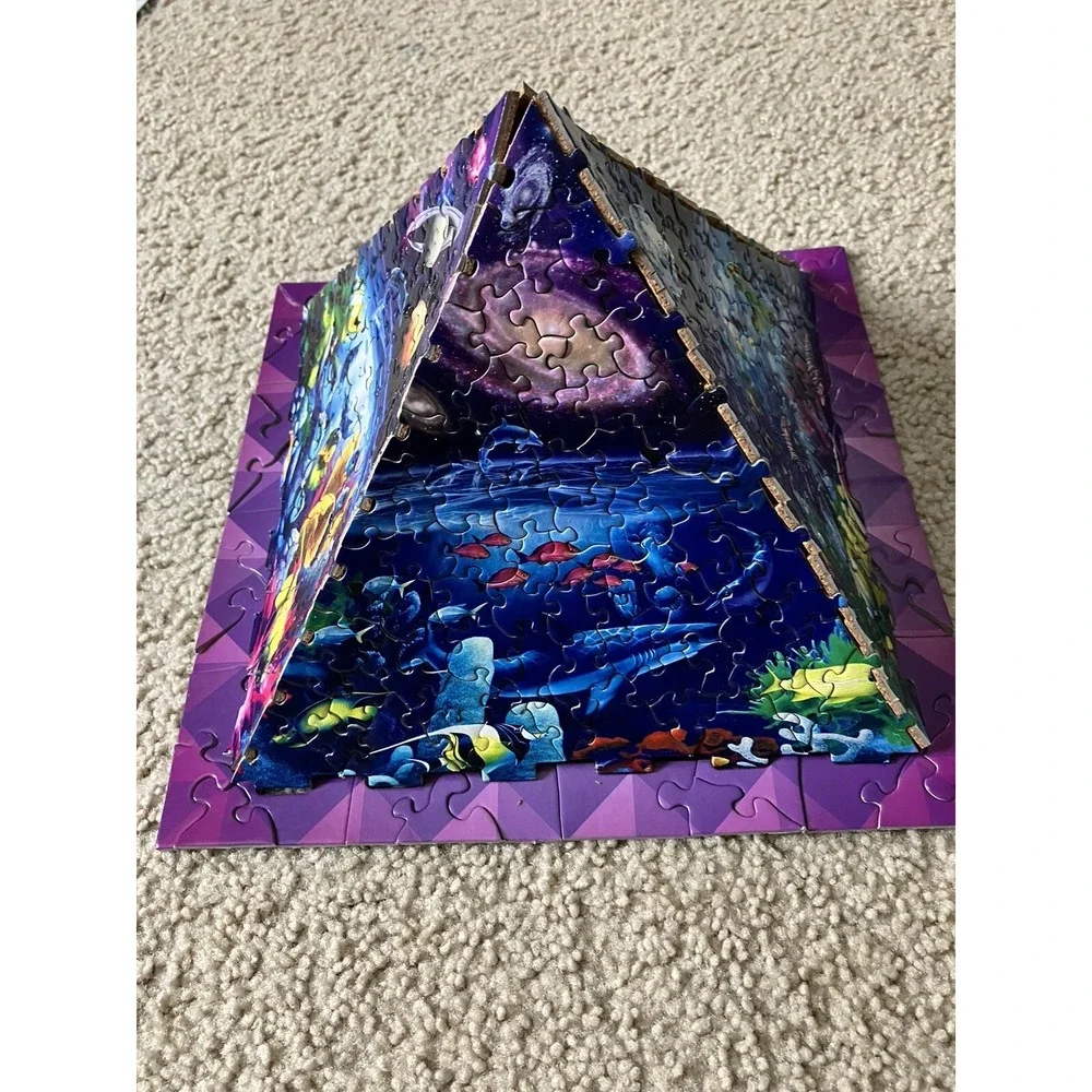 3D Pyramid Worlds of Wonder Cork 365 Piece Pyramid Puzzle Christmas Gift